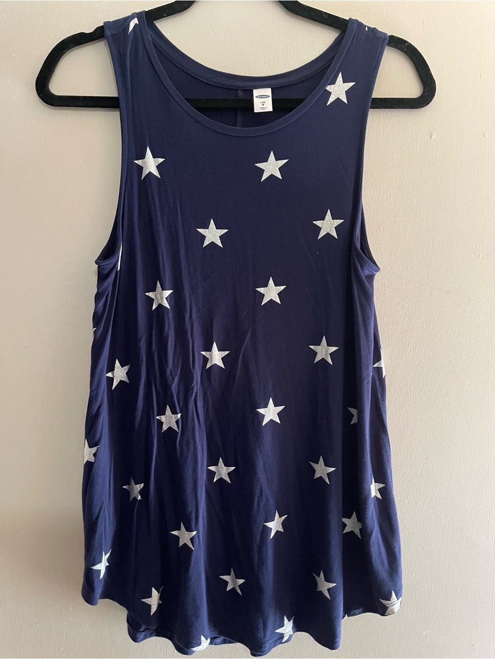 Old Navy Navy Tank with White Star Print